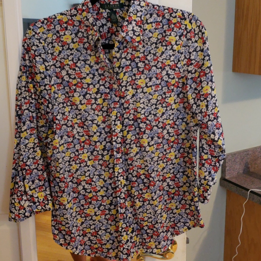 Flowery light Ralph Laureb button down